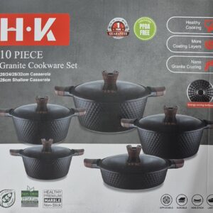 سرویس قابلمه ۱۰ پارچه H.K مدل Granite